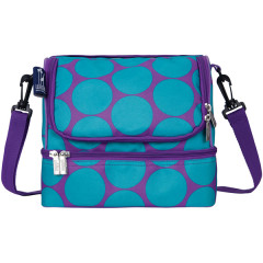 Blue Dots dual lunch bags