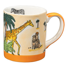 Children's Africa Hand Painted Ceramic Mug