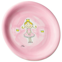 Children's Little Princess Hand Painted Ceramic Plate