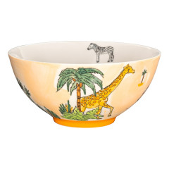 Children's Africa Hand Painted Ceramic Bowl