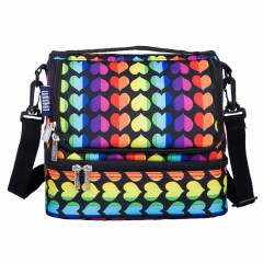 Rainbow Hearts Dual Compartment Lunch Bag With Box