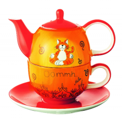 Oommh cat tea for one teapot