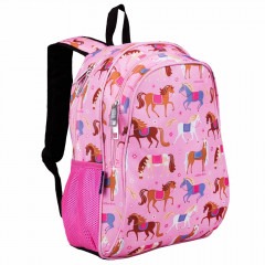 Personalsied kids backpack - Pink Horses