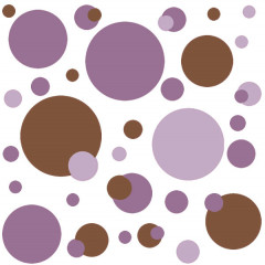 Purple and Brown Dots Wall Stickers by RoomMates