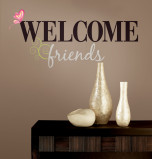 Welcome Friends Wall Sticker Quotes by RoomMates
