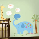 New Baby Jungle Animals Giant Wall Stickers
