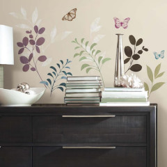 Botanical Butterfly Wall Stickers