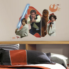 Star Wars Episode VII - Classic Characters Burst Wall Stickers